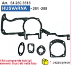 serie guarnizioni motosega