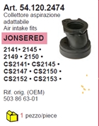  COLETTORE ASPIRAZIONE