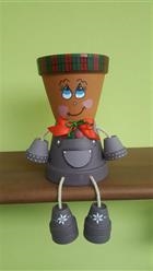 Bambolina in terracotta tirolese Bambolina in terracotta tirolese