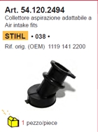  COLETTORE ASPIRAZIONE