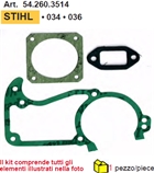 serie guarnizioni motosega