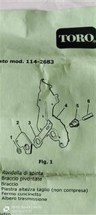 kit bracci oscillanti toro art 114-2683 rasaerba