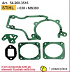 serie guarnizioni motosega