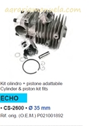 CILINDRO PISTONE MOTOSEGA ECHO