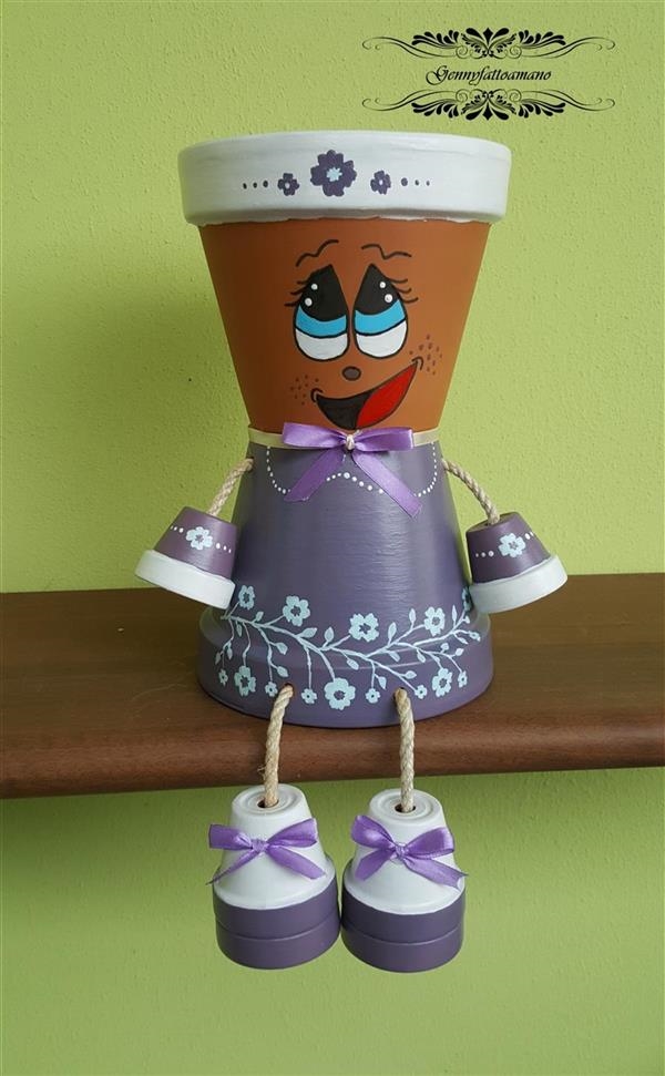 Bambolina in terracotta Lady Violet Bambolina in terracotta Lady Violet