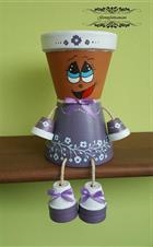 Bambolina in terracotta Lady Violet Bambolina in terracotta Lady Violet