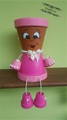 Bambolina in terracotta rosa Bambolina in terracotta rosa