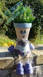 Bambolina in terracotta lady flower Bambolina in terracotta lady flower