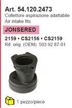  COLETTORE ASPIRAZIONE